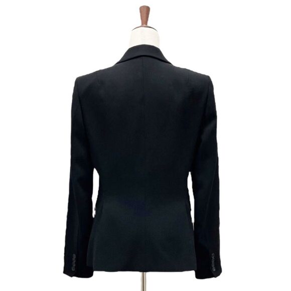 Vintage J. Crew Black Wool 3 Button Classic Blazer Women’s Size 8 Preppy Career - Picture 3 of 14